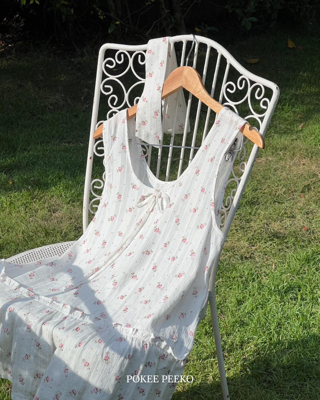 PENNE DRESS (WHITE PINK)