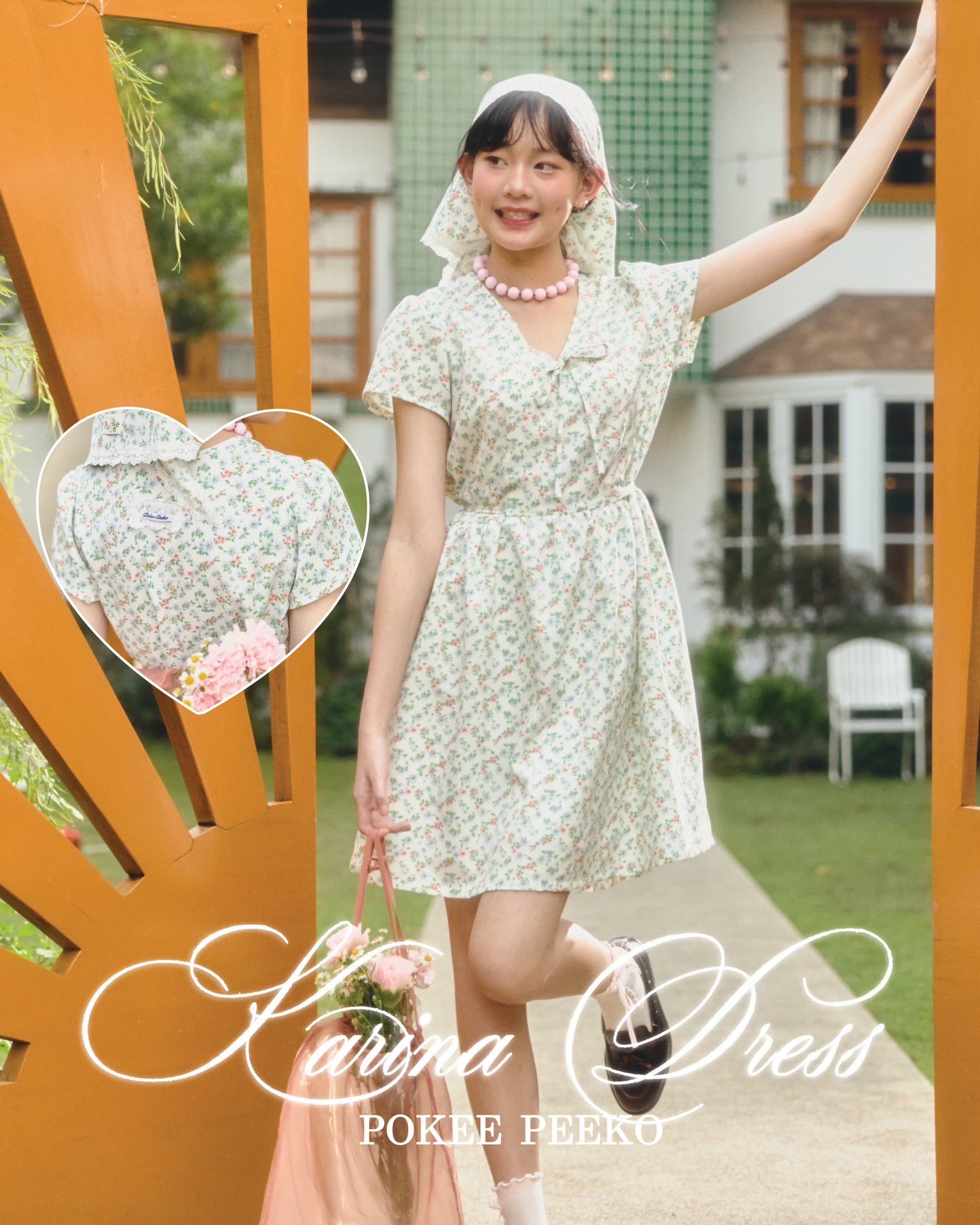 KARINA DRESS (WHITE GARDEN)