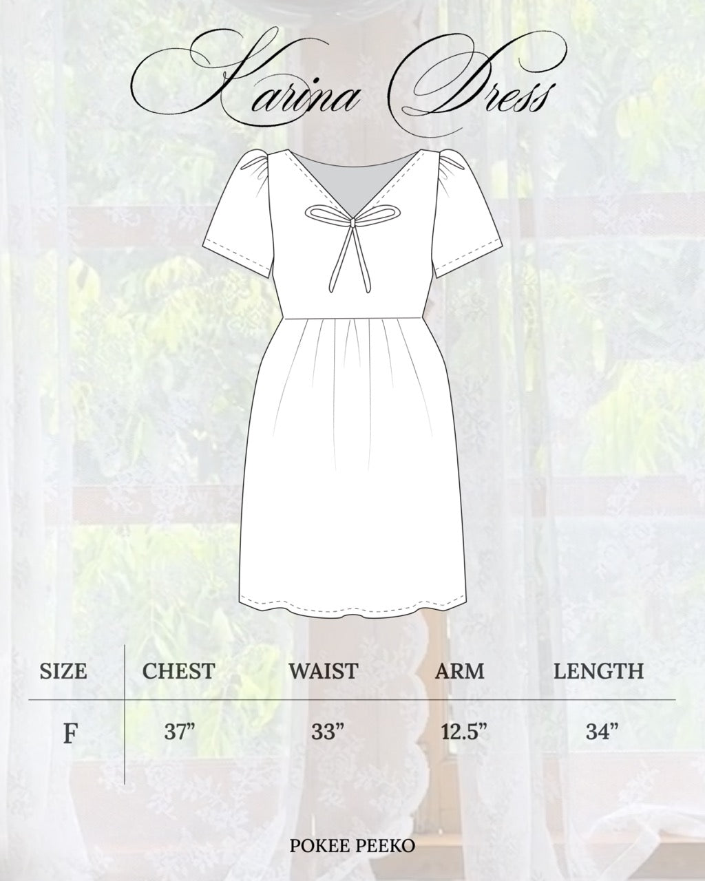 KARINA DRESS (WHITE GARDEN)