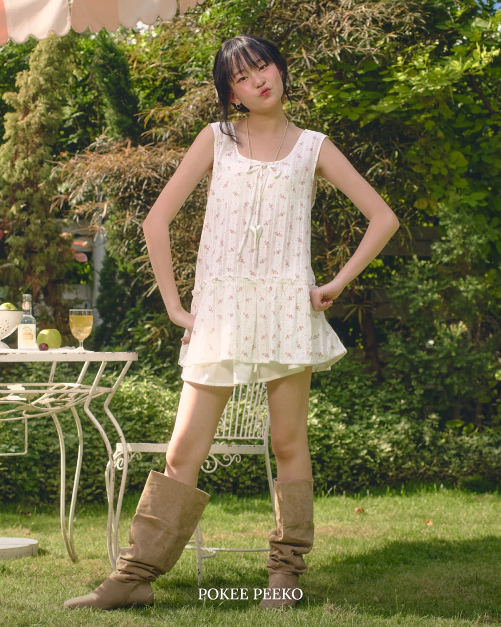 PENNE DRESS (WHITE PINK)