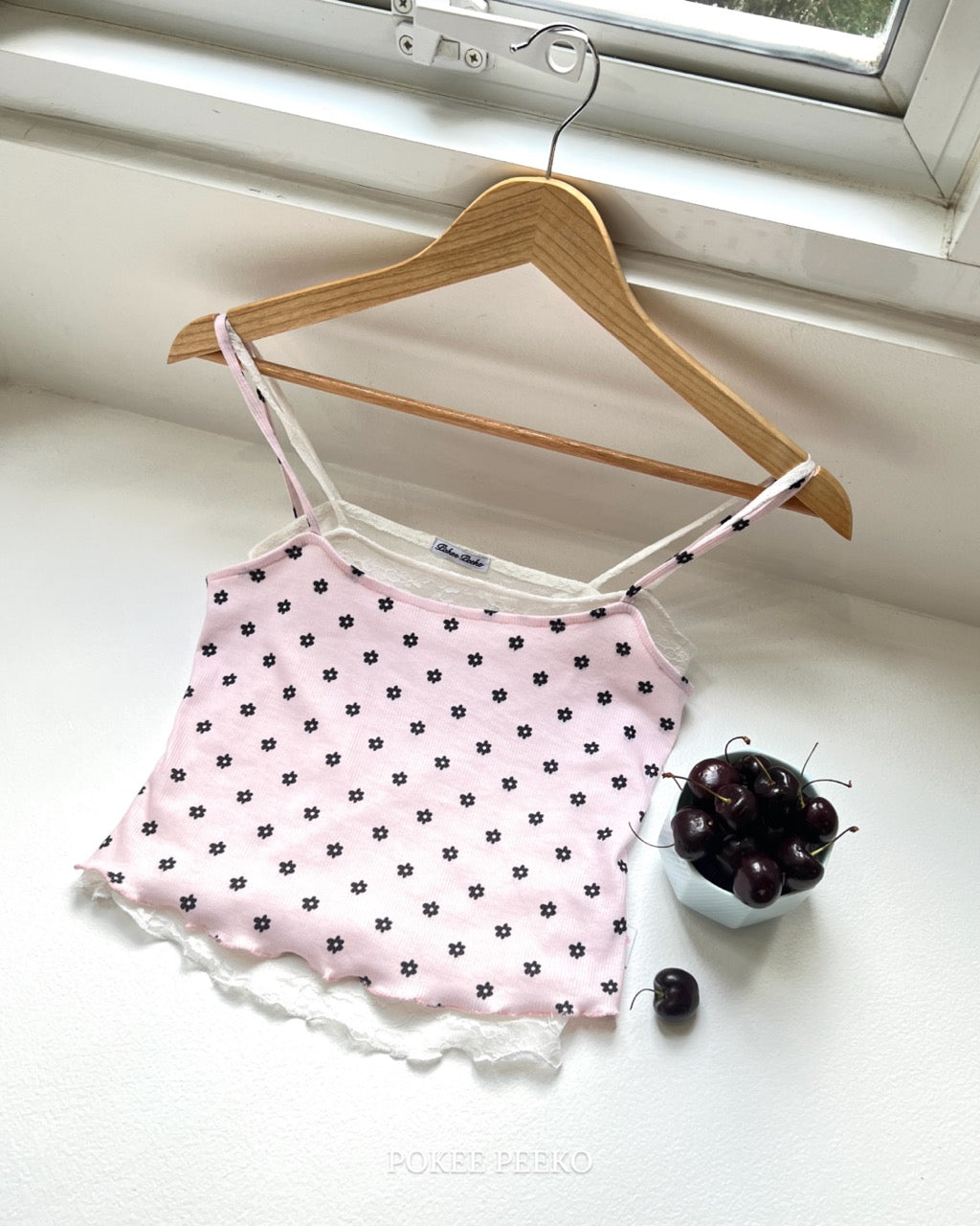 LAYERED TANK TOP (PINK DOT)