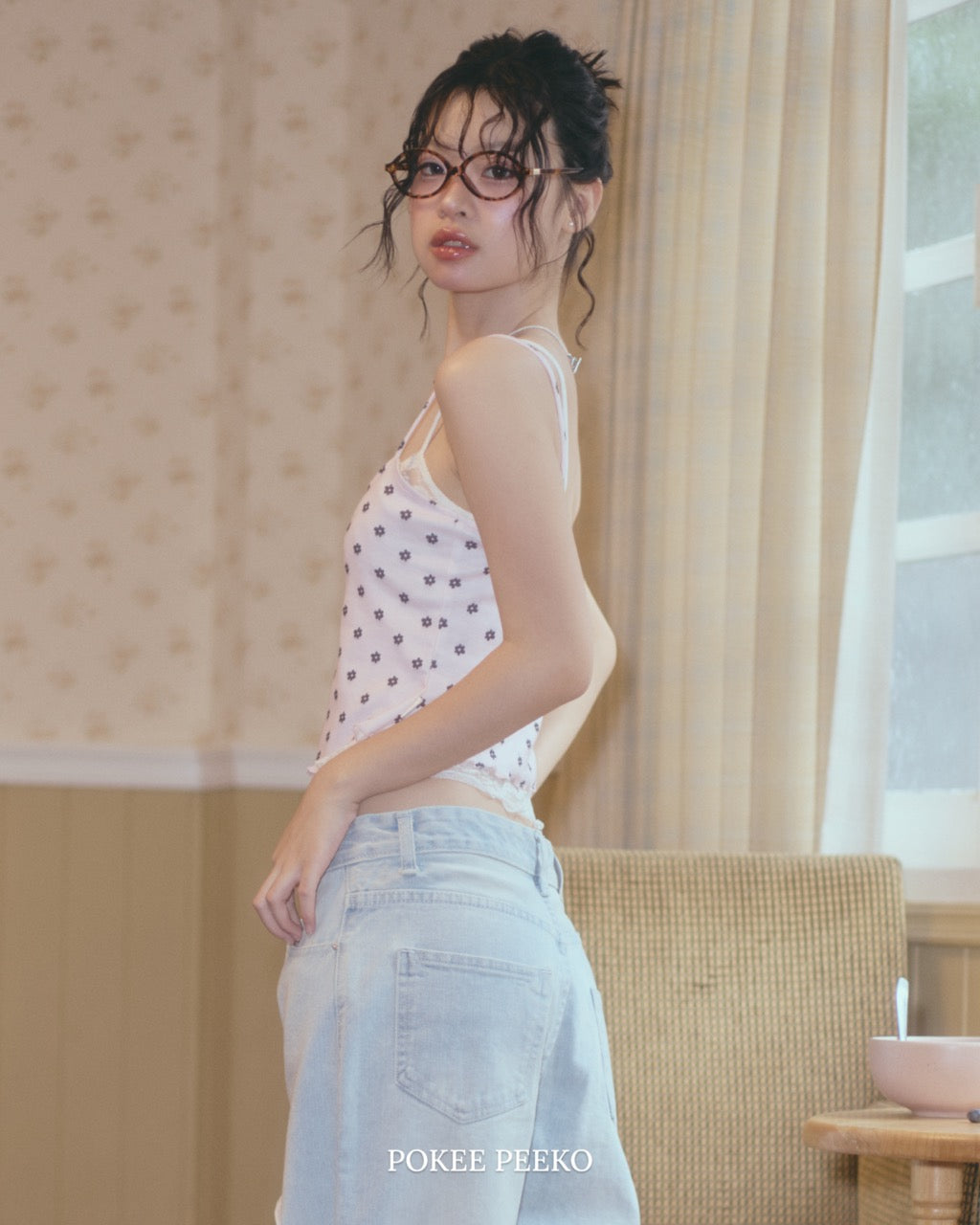 LAYERED TANK TOP (PINK DOT)