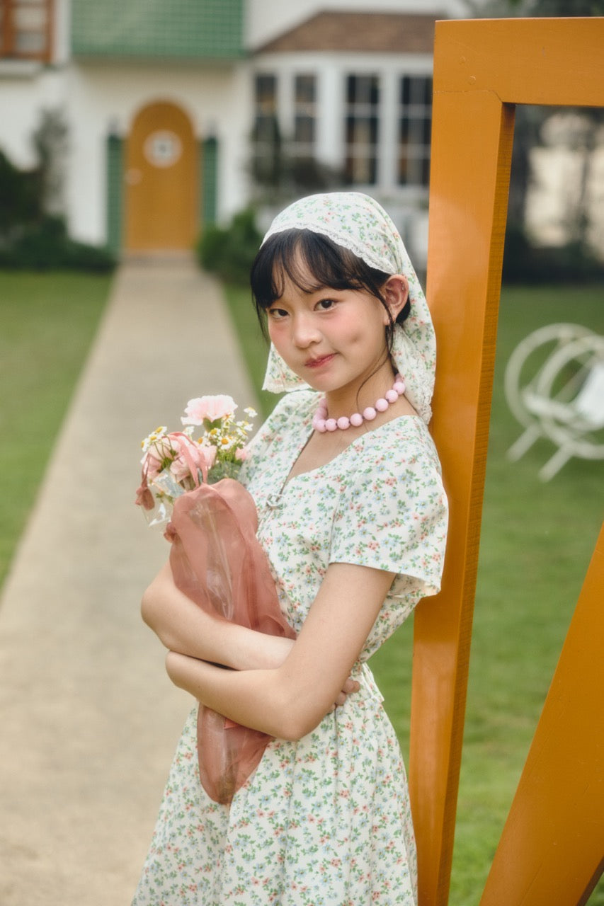 KARINA DRESS (WHITE GARDEN)
