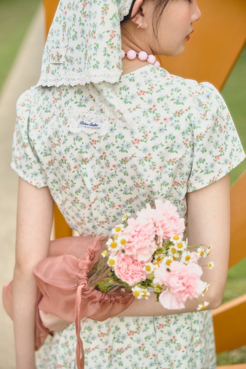 KARINA DRESS (WHITE GARDEN)