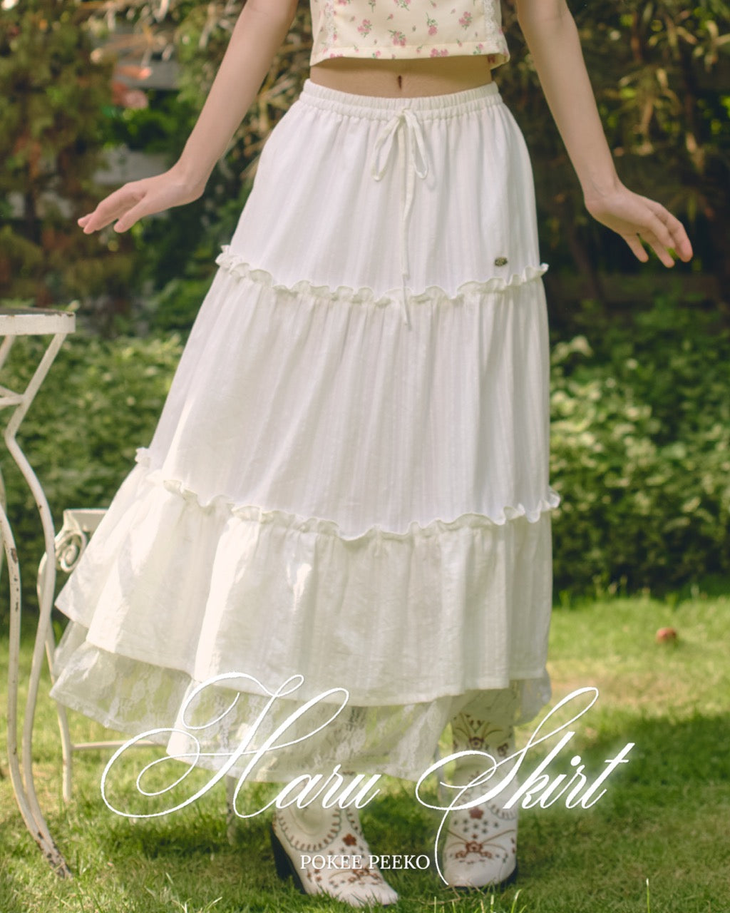 HARU SKIRT (WHITE)
