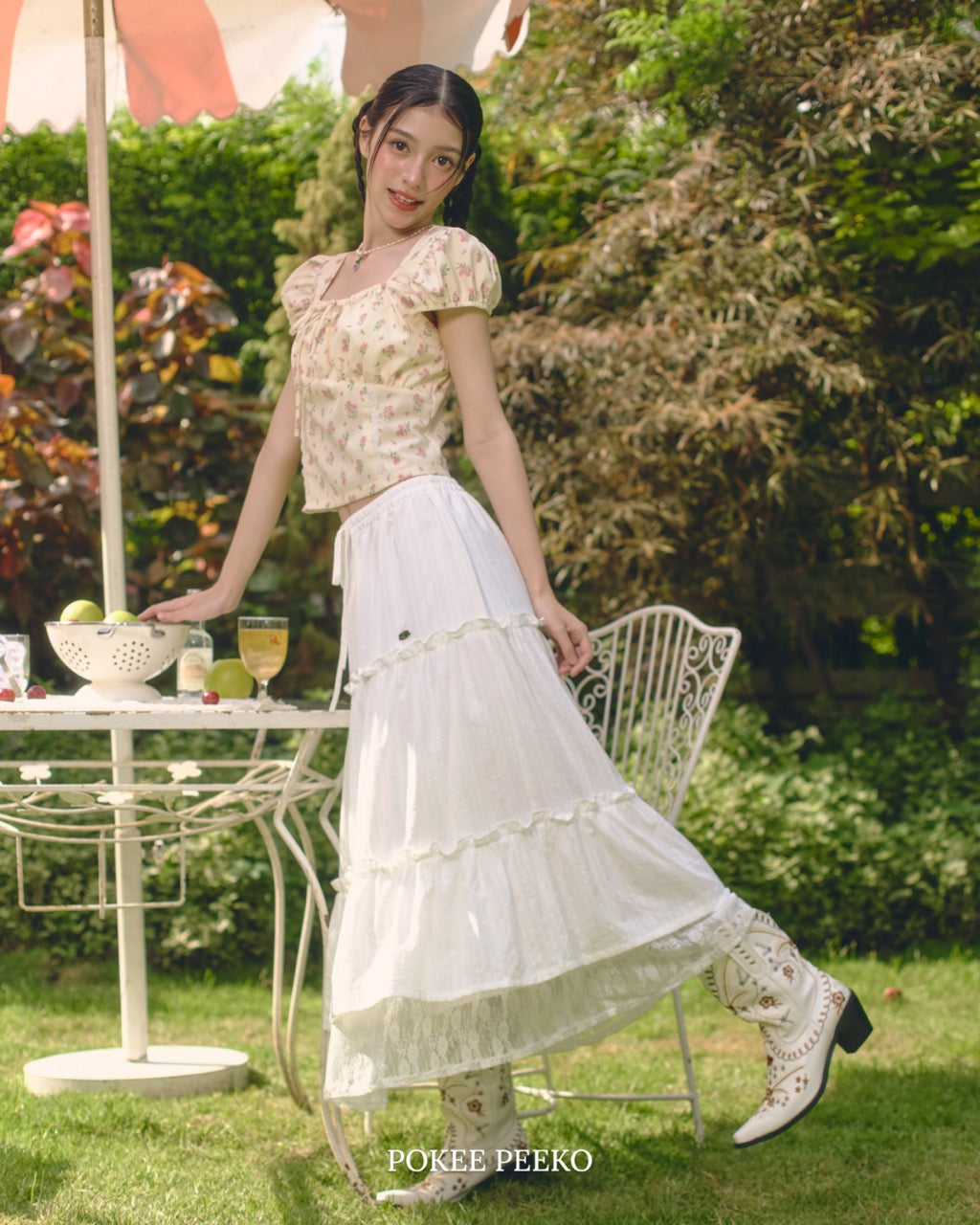 HARU SKIRT (WHITE)