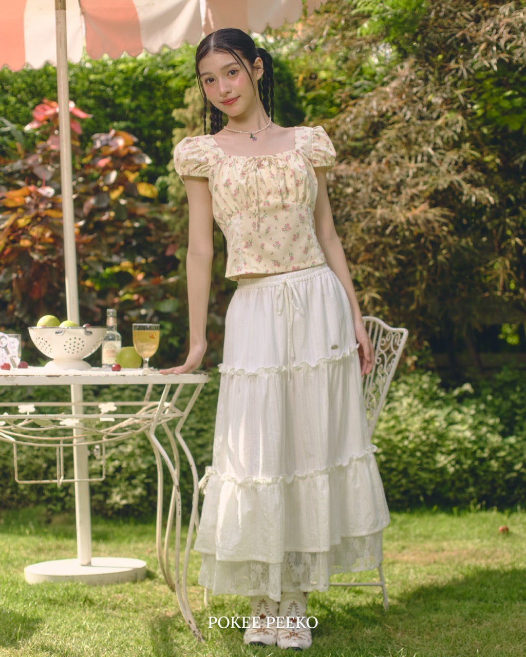 HARU SKIRT (WHITE)